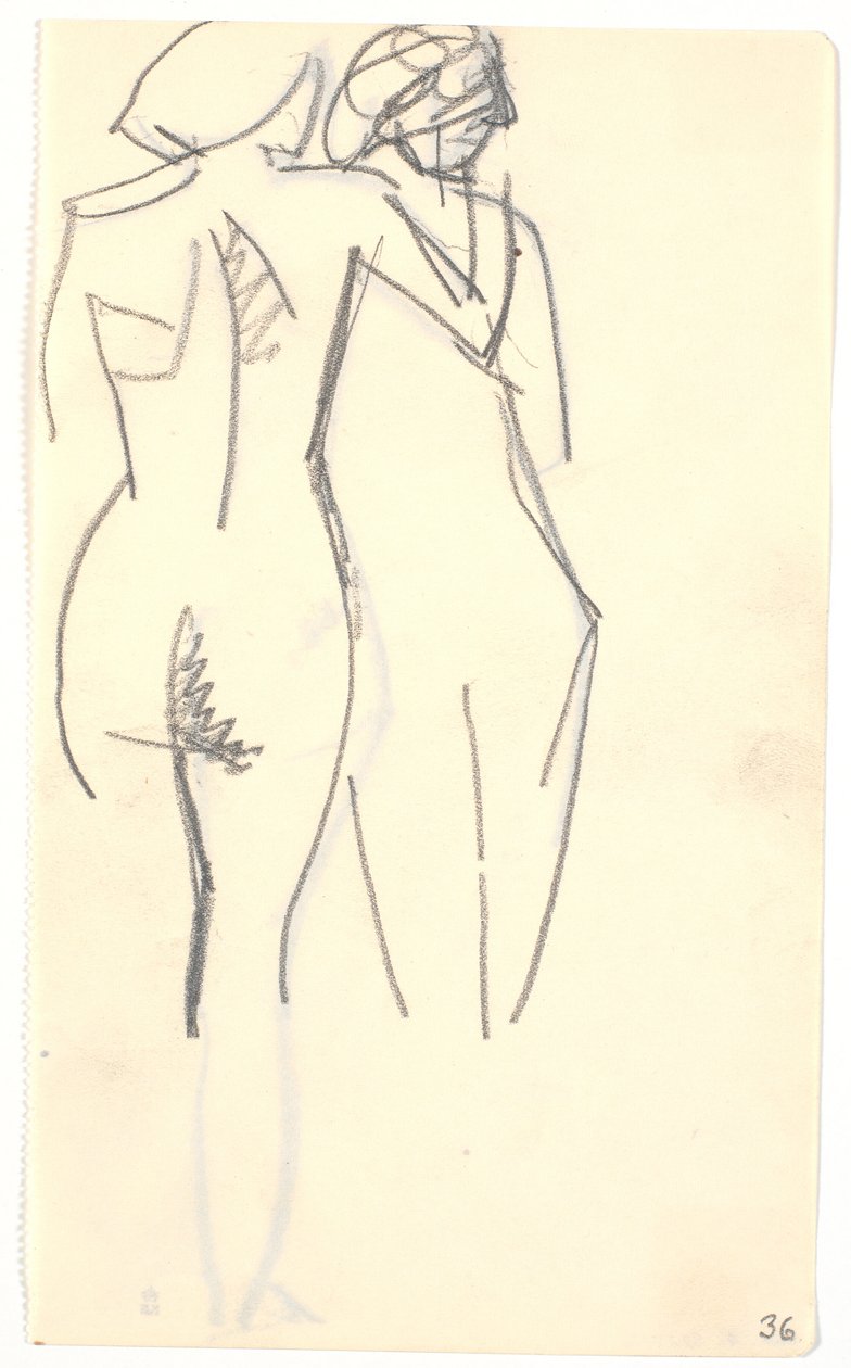 Dos modelos de pie de Karl Isakson