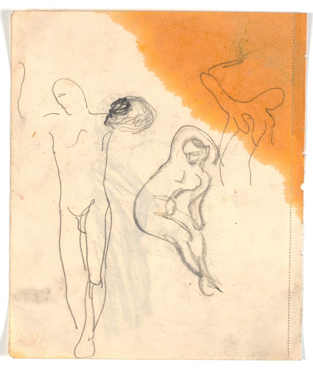 Tres estudios de figuras desnudas de Karl Isakson