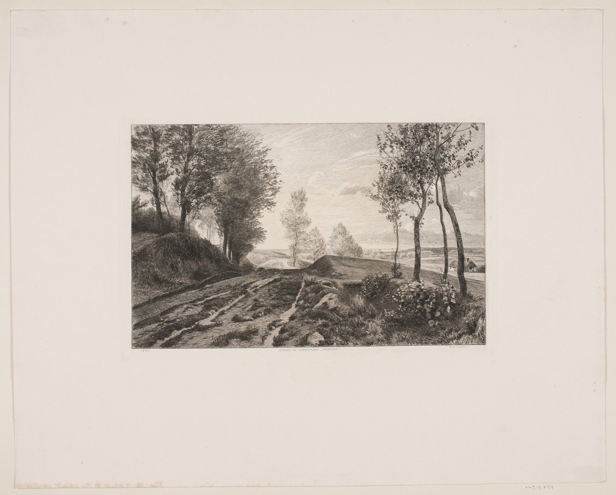 Danés: Paisaje con carretera de Karl Jensen