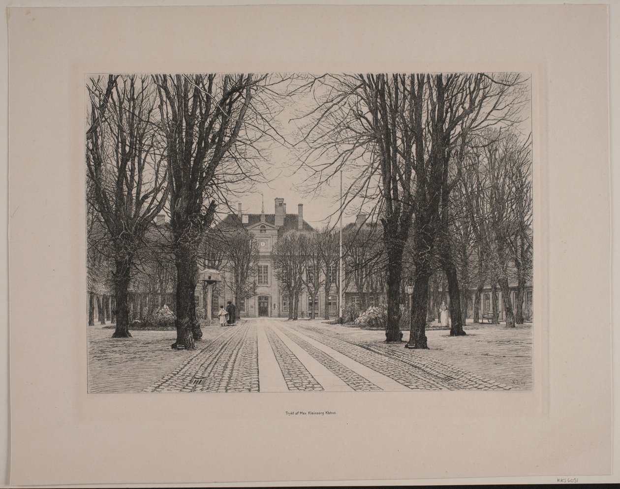 El patio verde en el Hospital Frederiks de Karl Jensen
