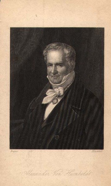 Alexander von Humboldt (1769-1859), grabado por Hinchliff de Karl Joseph (after) Begas
