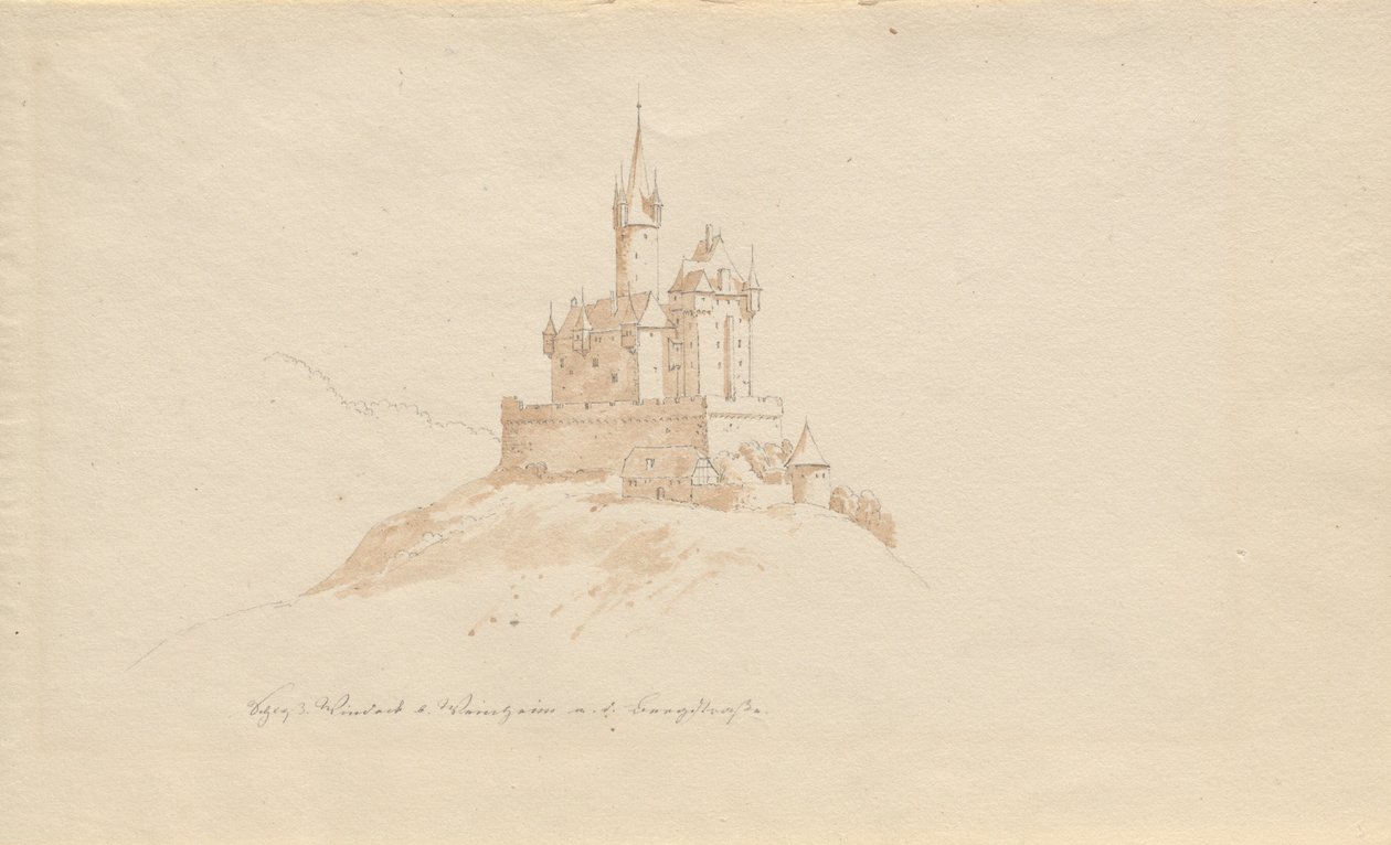 Schloss Windeck b. Weinhelm a. d. Bergstrasse de Karl Julius Von Leypold