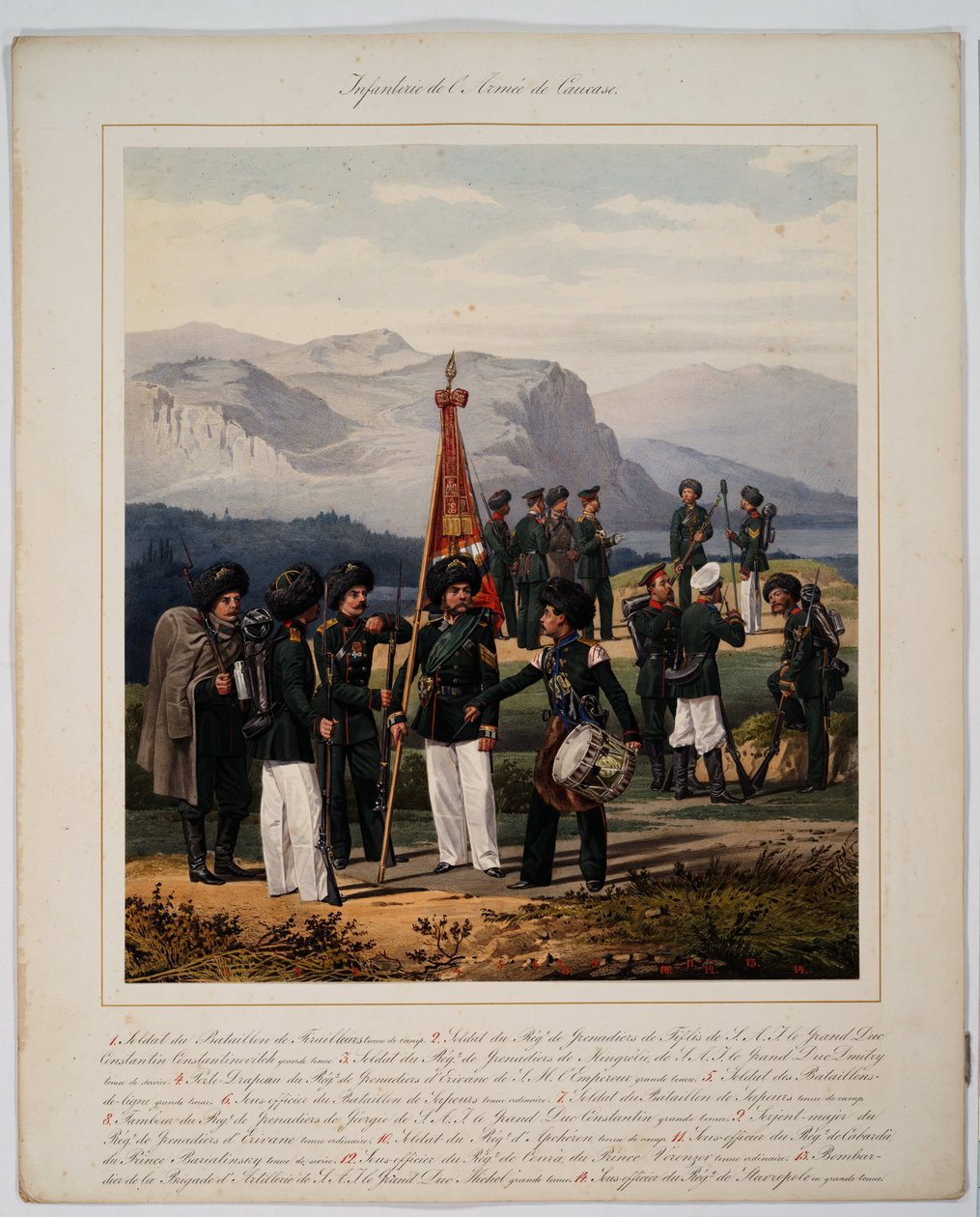 Infantería del Ejército del Cáucaso Ruso - Piratsky, Karl Karlovich (1813-1889) - 1867 de Karl Karlovich Piratsky