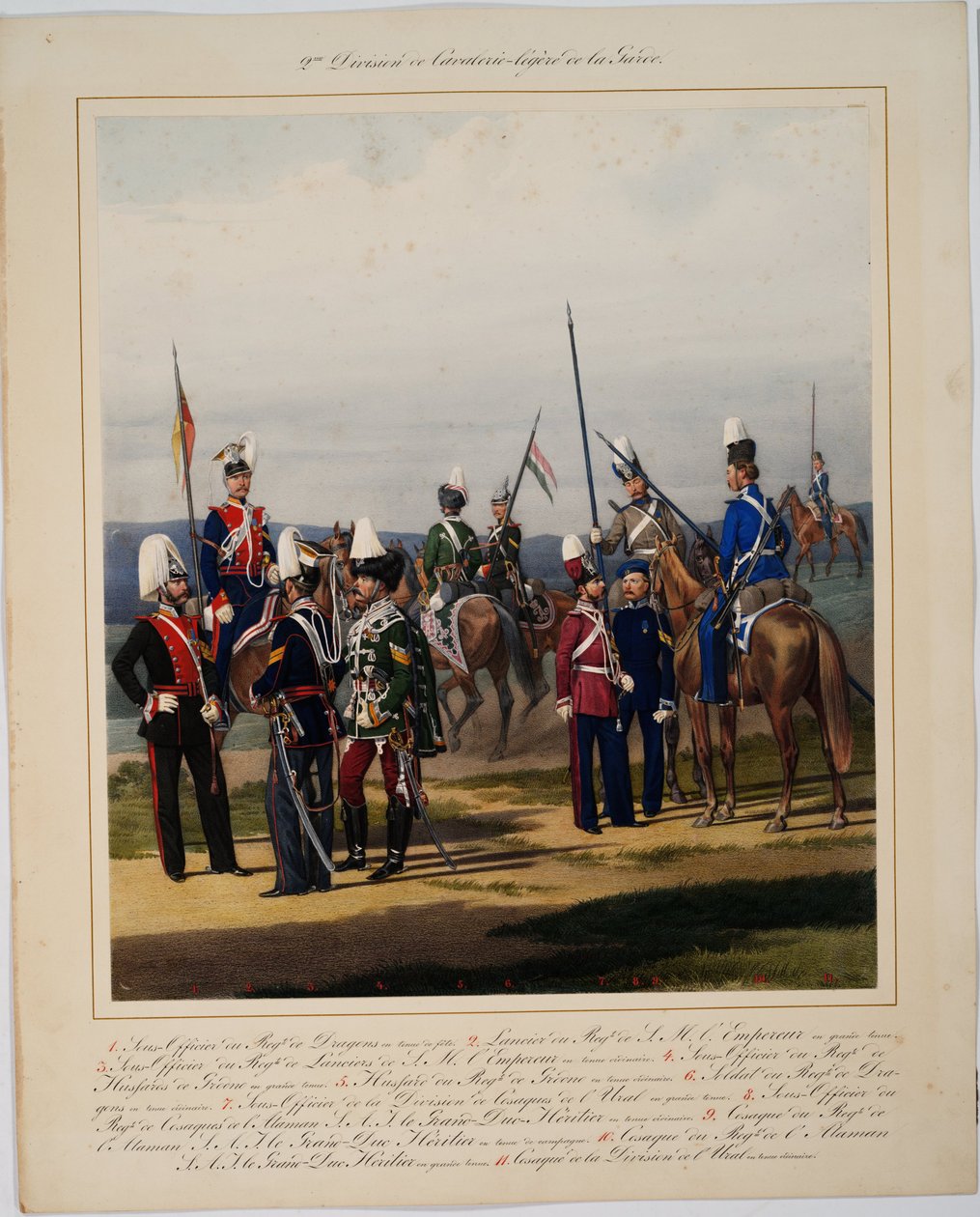 La 2ª División de Caballería de la Guardia, 1867 de Karl Karlovich Piratsky