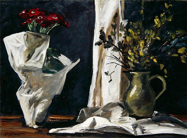 Naturaleza muerta con amentos de Karl Leyhausen