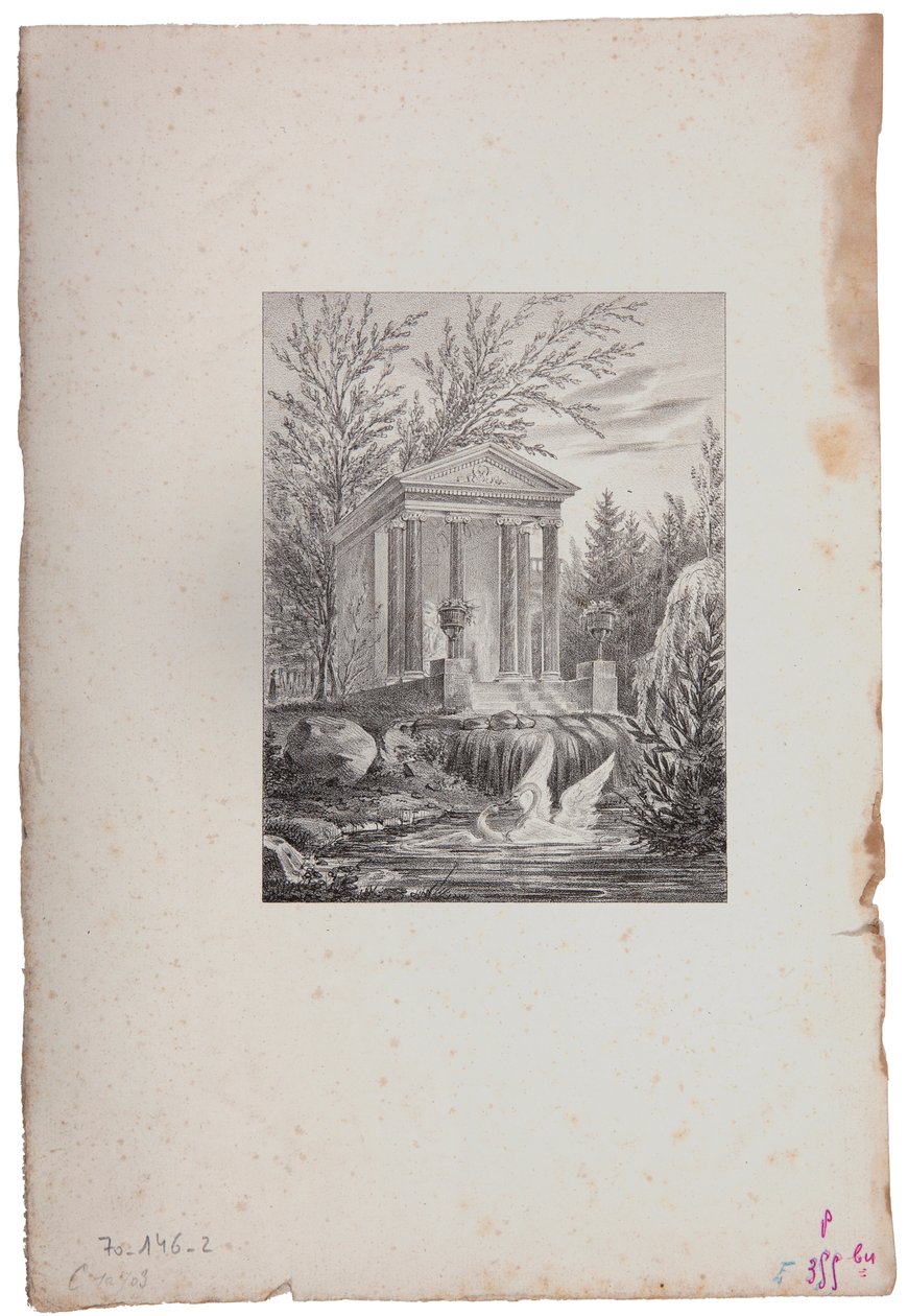 El Templo del Amor en el parque del Château de Malmaison de Karl Loeillot Hartwig