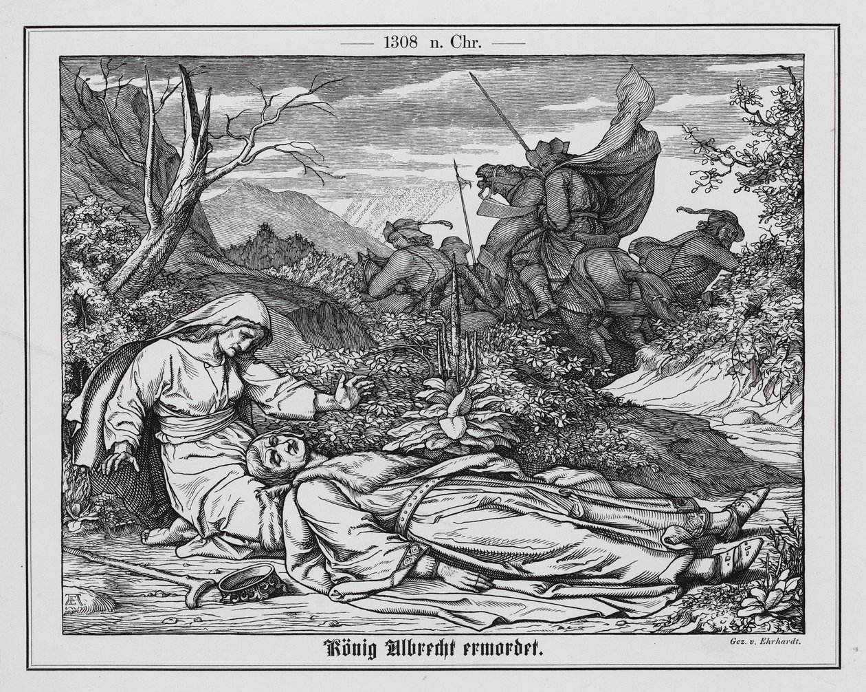 Asesinato del rey Alberto I de Alemania de Karl Ludwig Adolf Ehrhardt
