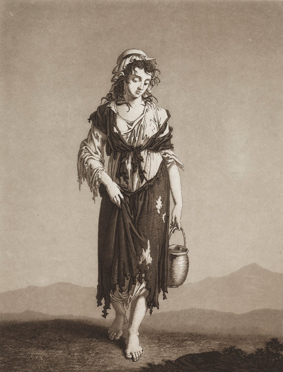 Los jóvenes mendigos, c. 1800 de Karl Ludwig Bernhard Buchhorn