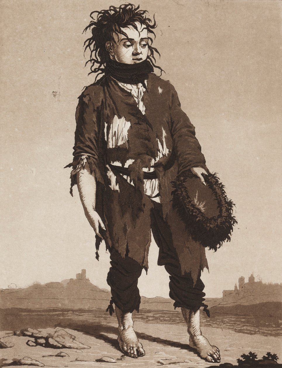 Los Jóvenes Mendigos, c. 1800 de Karl Ludwig Bernhard Buchhorn