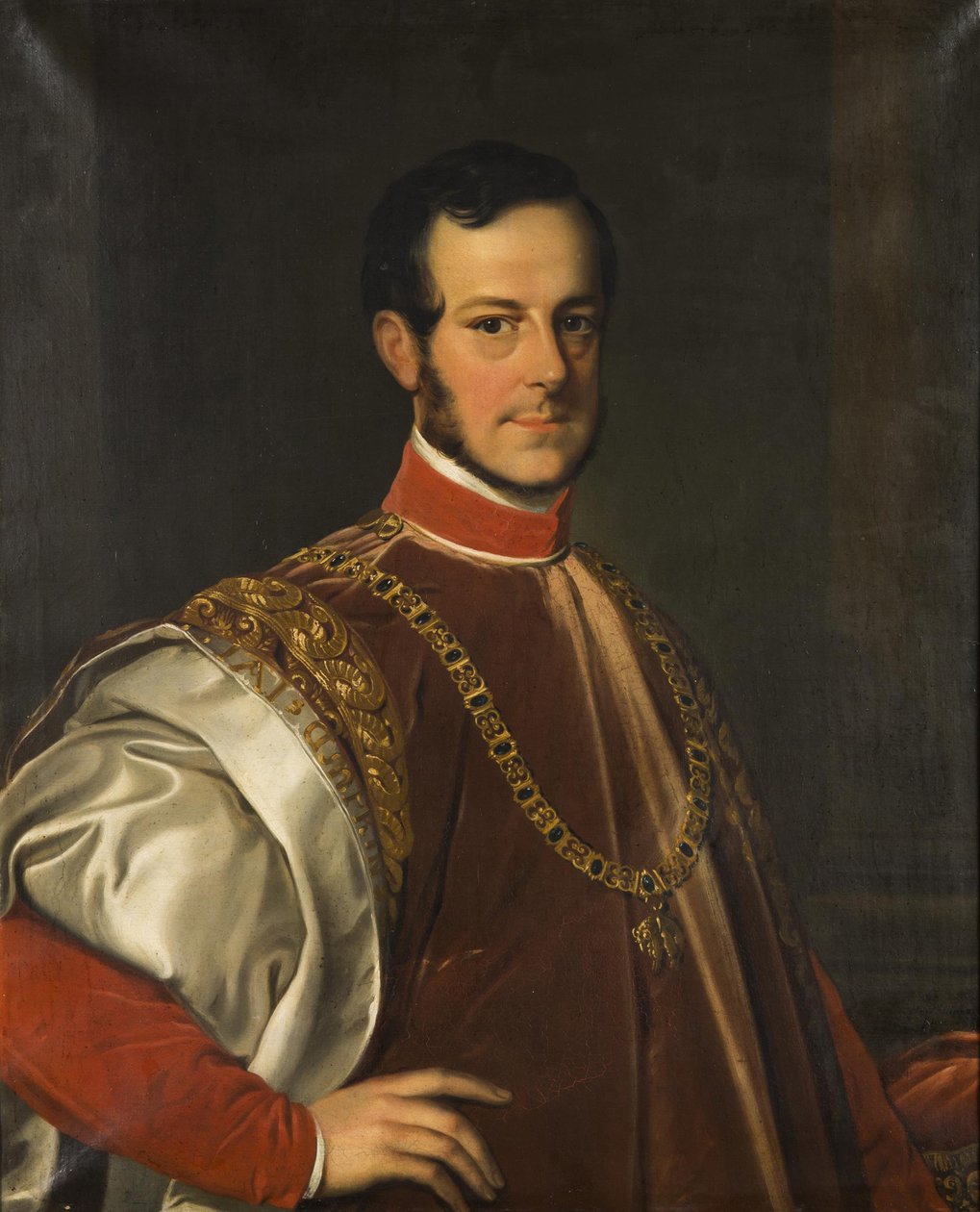 Retrato del Príncipe Johann Adolf II de Schwarzenberg 1799-1888, 1852 de Karl Ludwig Philippot