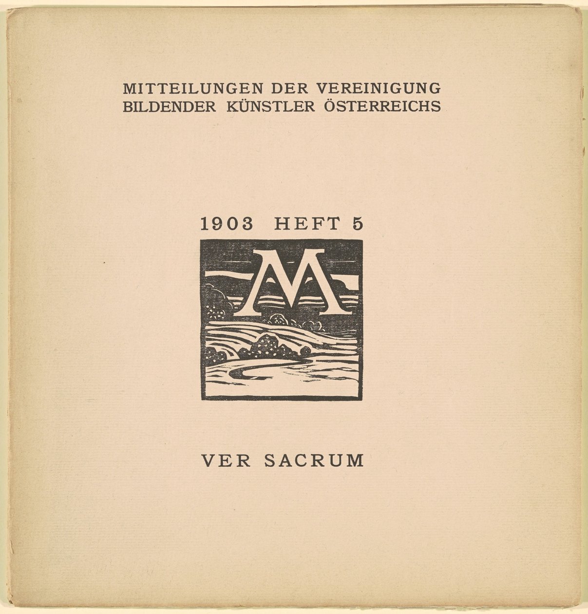 Ver Sacrum [6º año, número 5, marzo 1903] de Karl Muller