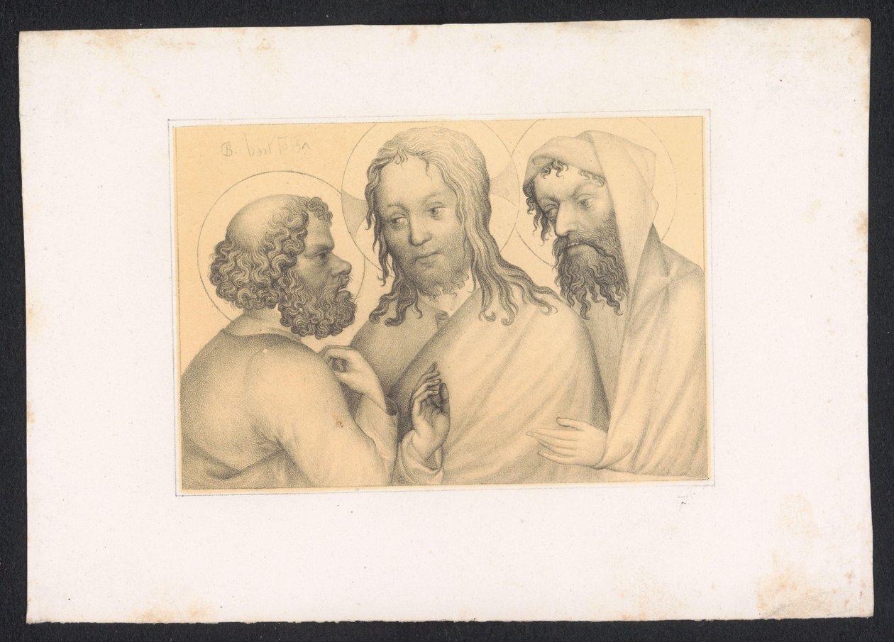 Roeping van Petrus en Andreas Diseños y estudios de un maestro holandés del siglo XV. Siglo. Basado en los originales conservados en la Biblioteca Real de Berlín (título de la serie) de Karl Palzow