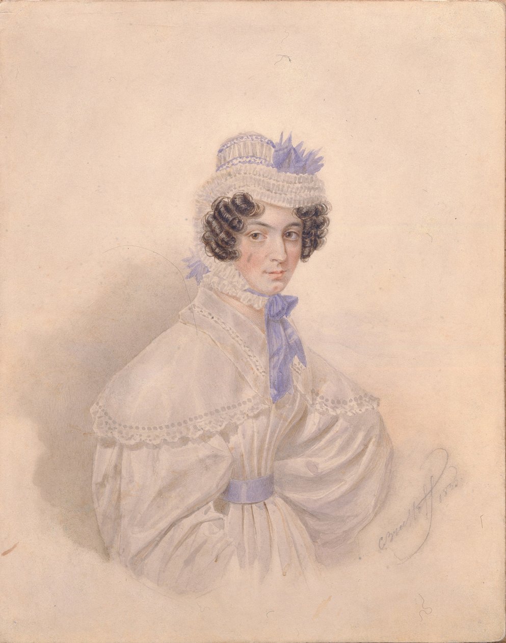 Retrato de Anna Borisovna Bakunina 1802-1835, 1835 de Karl Pavlovich Bryullov