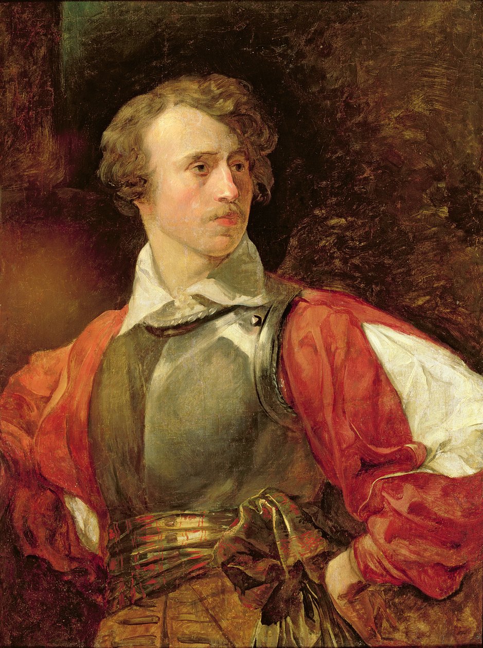 Retrato de Vladimir Samoylov como Hamlet de Karl Pavlovich Bryullov
