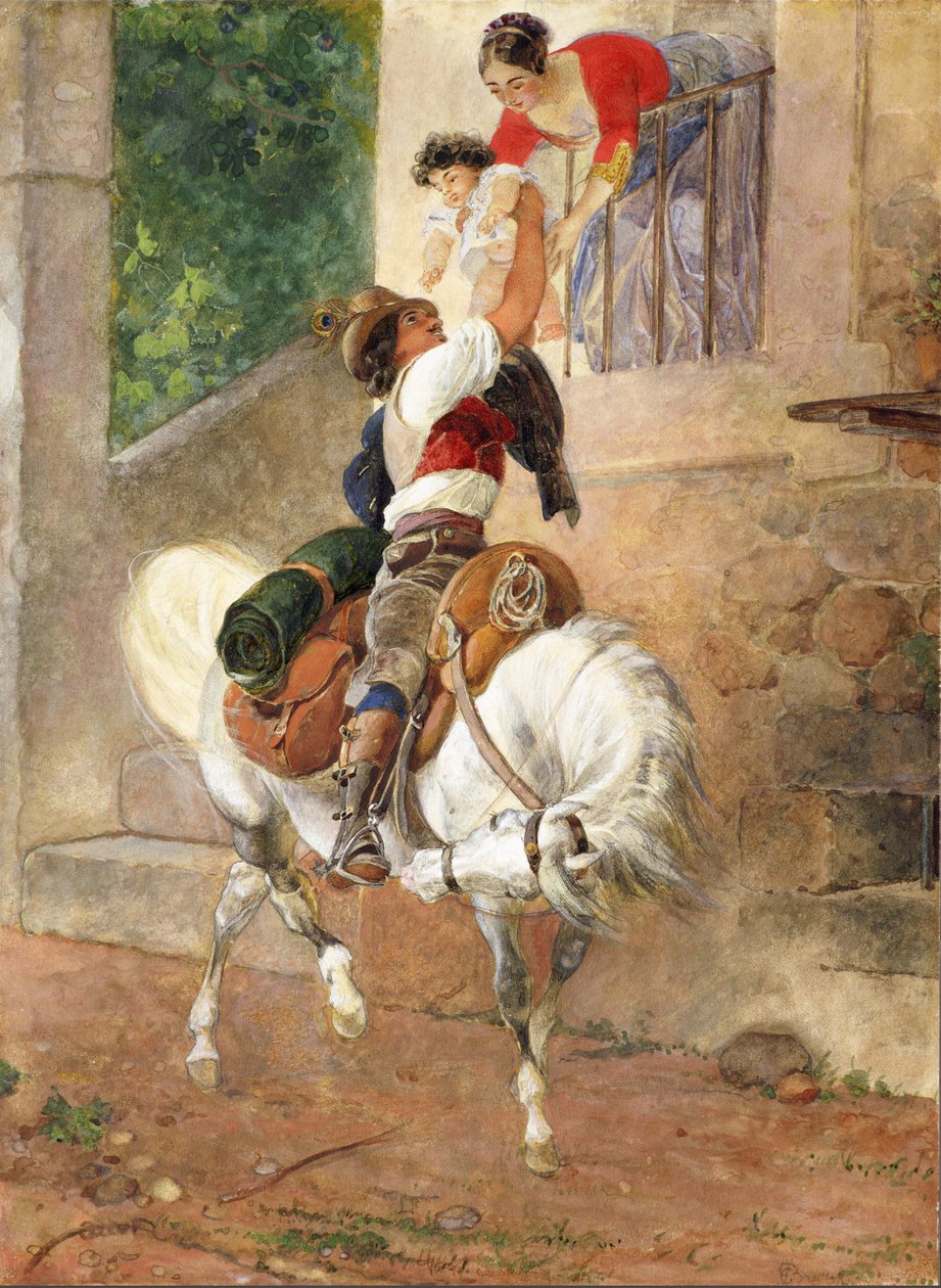 Regreso de un pastor romano a casa, 1851-1852 de Karl Pavlovich Bryullov