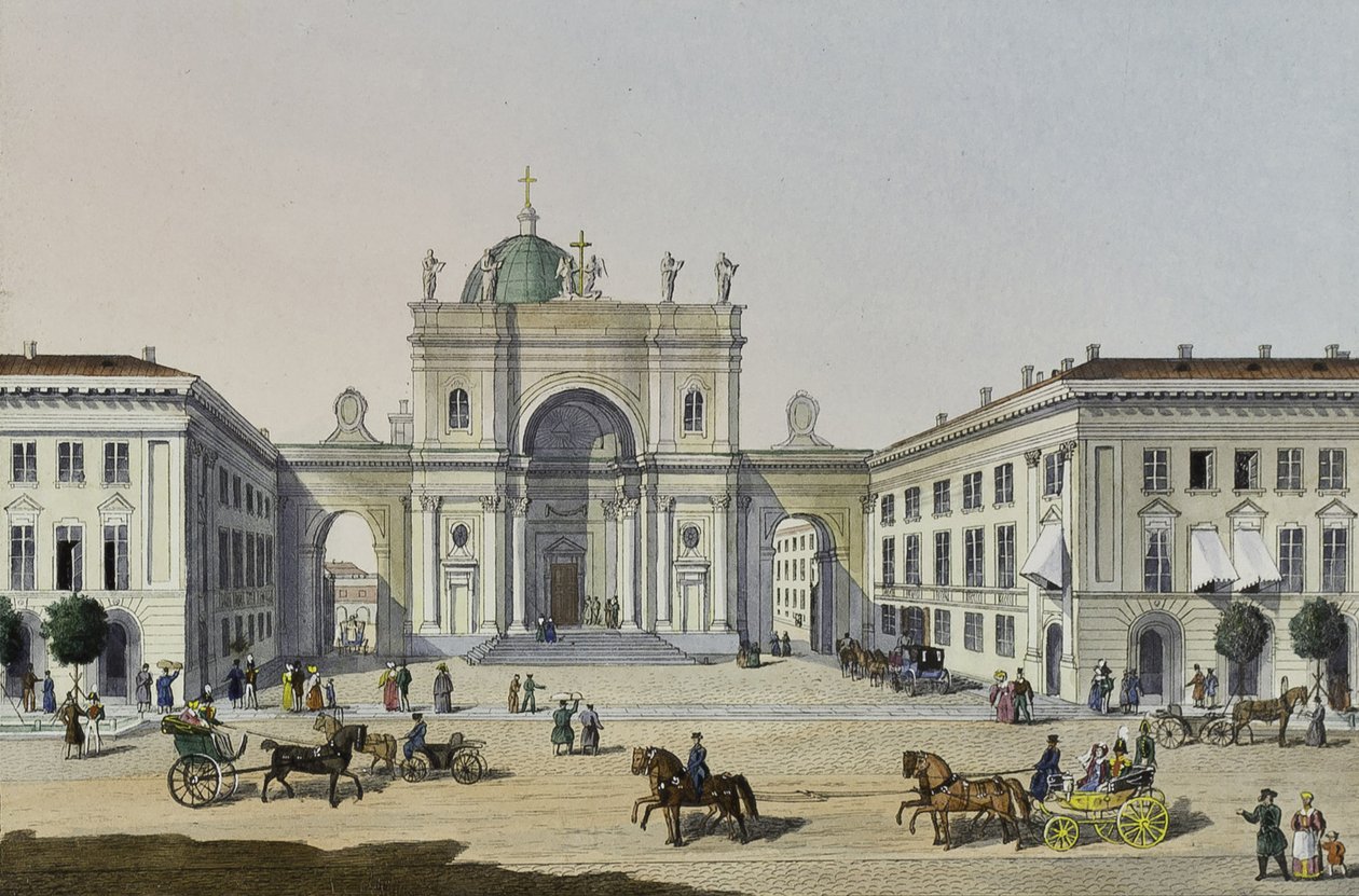 La Iglesia Católica de Santa Catalina en San Petersburgo de Karl Petrovich Beggrov