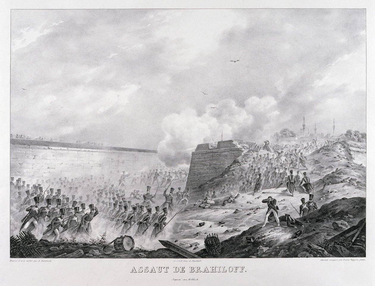 El asalto a la fortaleza de Brailov el 15 de junio de 1828, 1829 de Karl Petrovich Beggrov