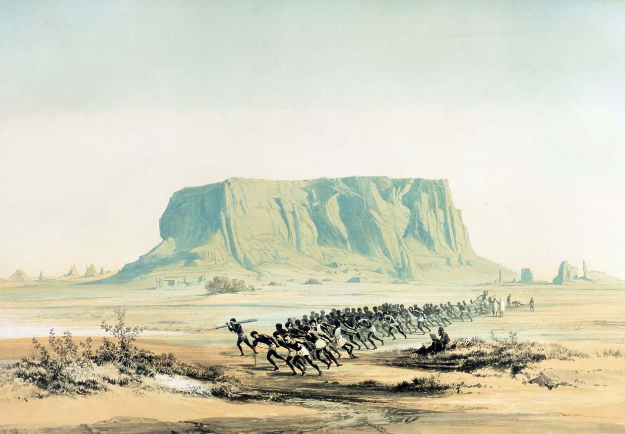 Vista del monte Barkal de Karl Richard Lepsius
