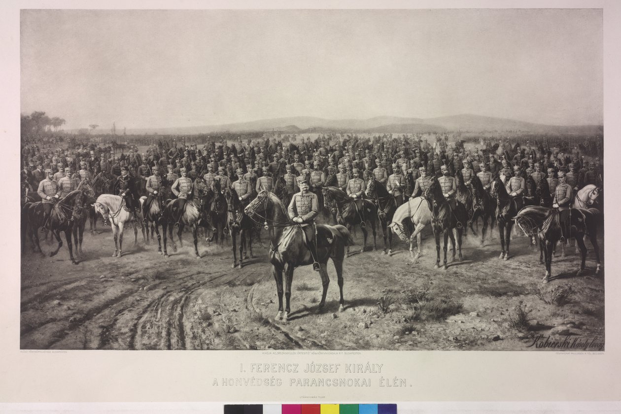 El emperador Francisco José I en la cúspide del Ejército Territorial Húngaro de Karl Ritter Von Kobierski