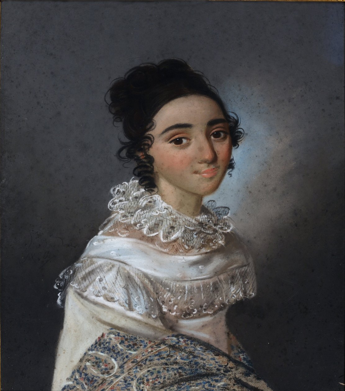 Retrato de Yekaterina Emmanuilovna Abamelik-Lazareva 1806-1880, nacida Manuk-Bey, 1820 de Karl Wilhelm Bardou