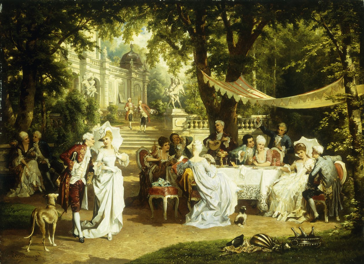 La fiesta en el jardín de Karl or Carl the Younger Schweninger