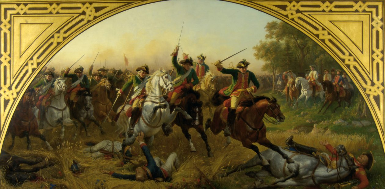 La batalla de Kolin 1757 de Karl von Blaas