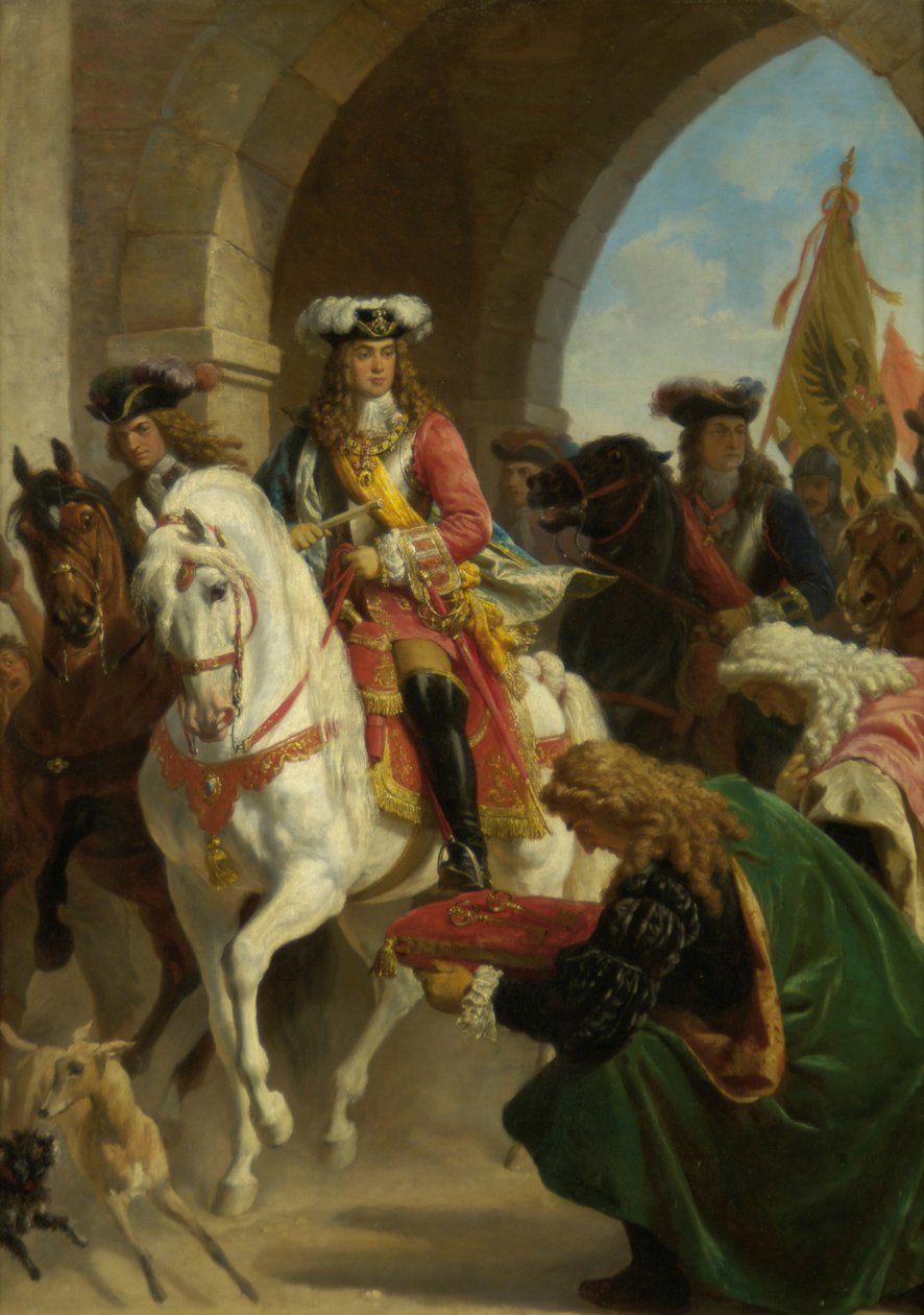Entrada de Carlos III. en Madrid 1710 de Karl von Blaas