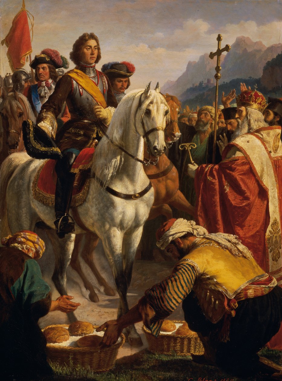 Marcha del príncipe Eugenio a Bosnia en 1697 de Karl von Blaas