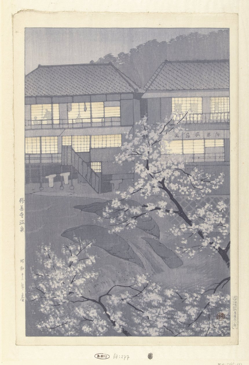 Las aguas termales de Shuzenji Shuzenji onsen (título sobre el objeto) de Kasamatsu Shirô