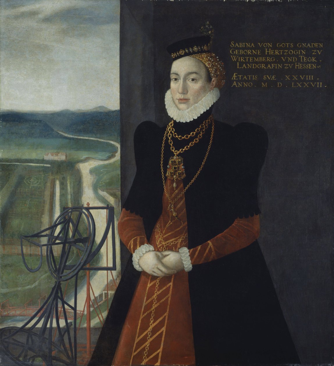 Sabina de Wurtemberg, Landgravina de Hessel-Kassel de Kaspar van der Borcht