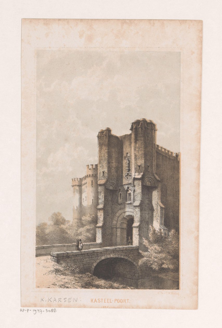 Puerta de la ciudad en el siglo XIII
Puerta del castillo (siglo XIII) (título en el objeto) de Kasparus Karsen