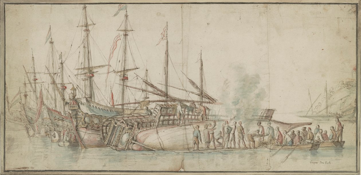 Reparación de barcos de Kasper van Eyck