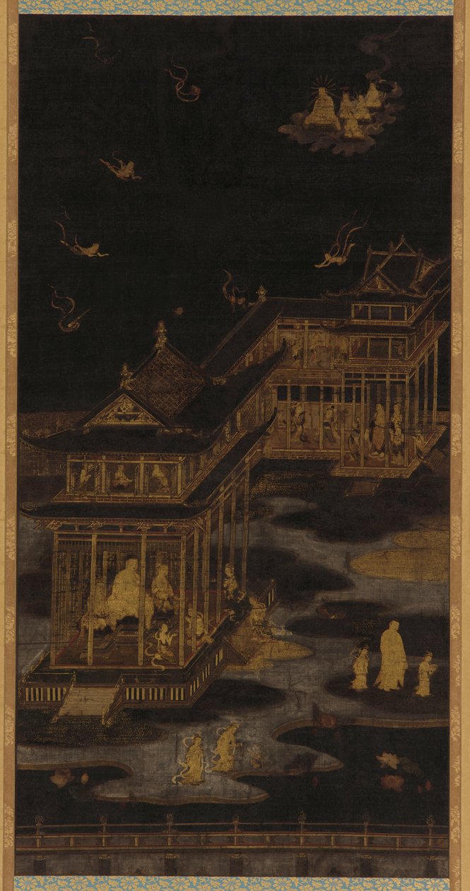 Paraíso de Amida Buda Amitabha, período Heian, 794-1185 de Kasuga Kaishi