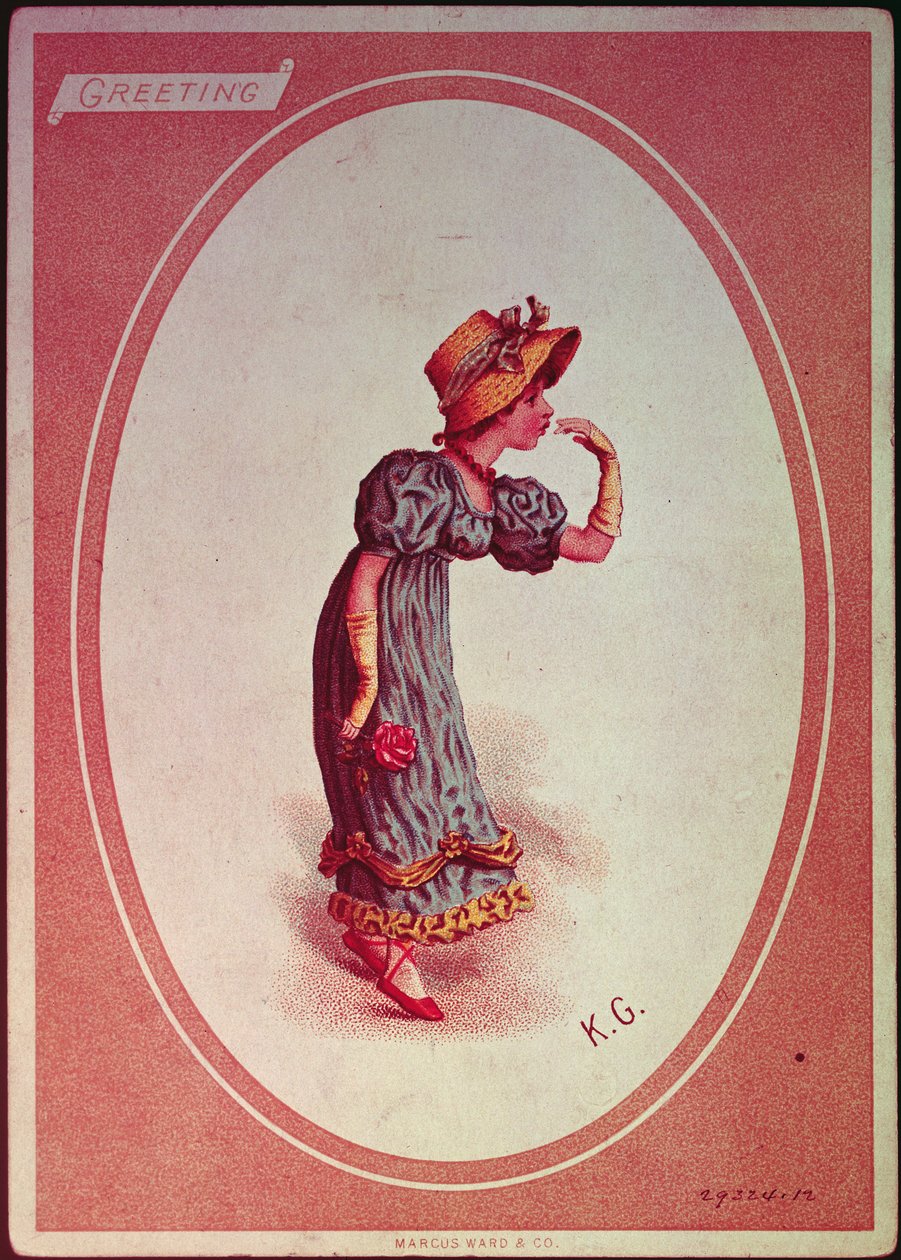 Niña con sombrero de paja de Kate Greenaway