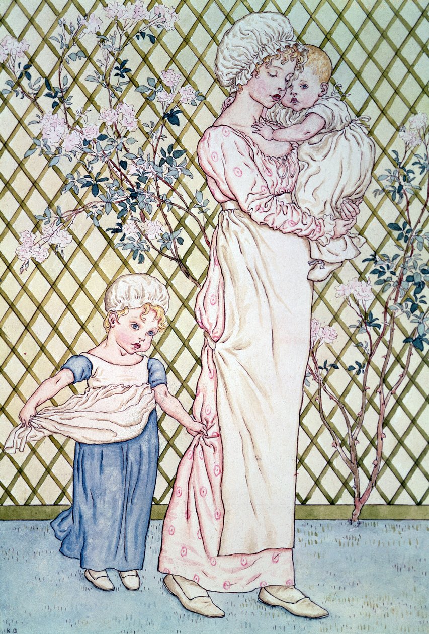 Madre e hijo de Kate Greenaway