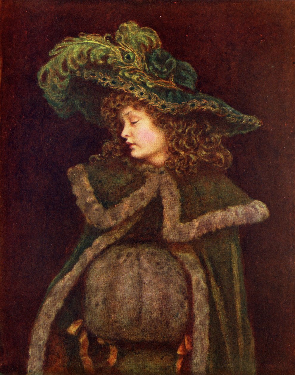 La chica del pavo real por Kate Greenaway de Kate Greenaway
