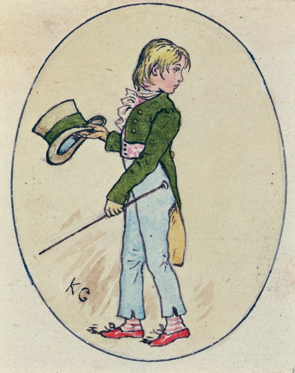 Ilustración para el Día de San Valentín, 1914 de Kate Greenaway