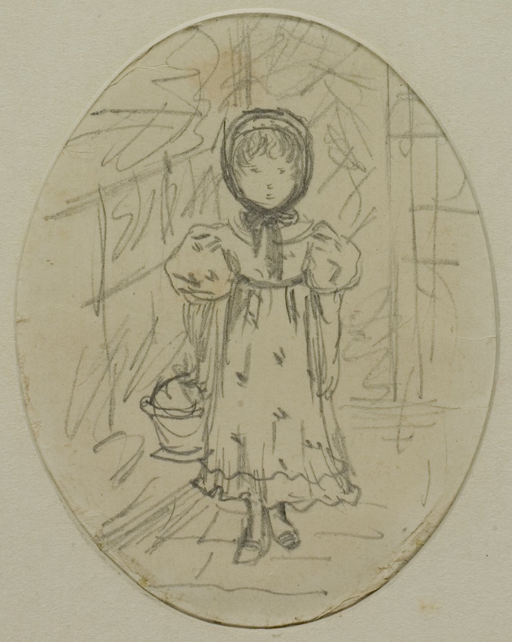 Niña en un Jardín de Kate Greenaway