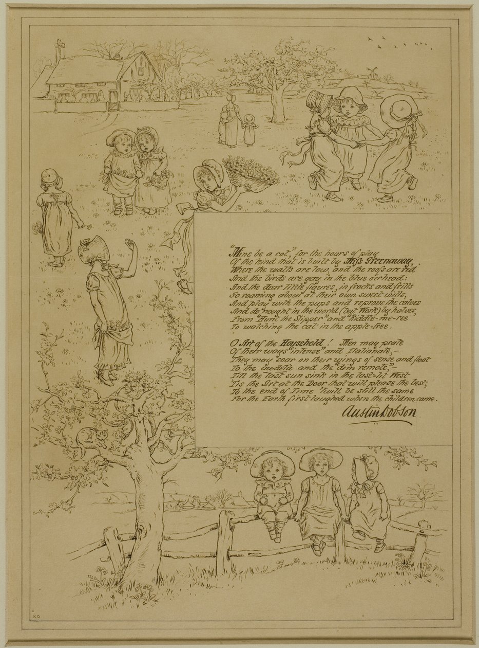Estudio para Belleza en casa de Kate Greenaway
