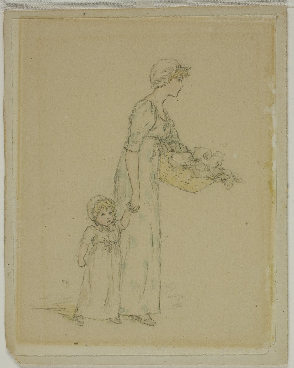Mujer con niño de Kate Greenaway