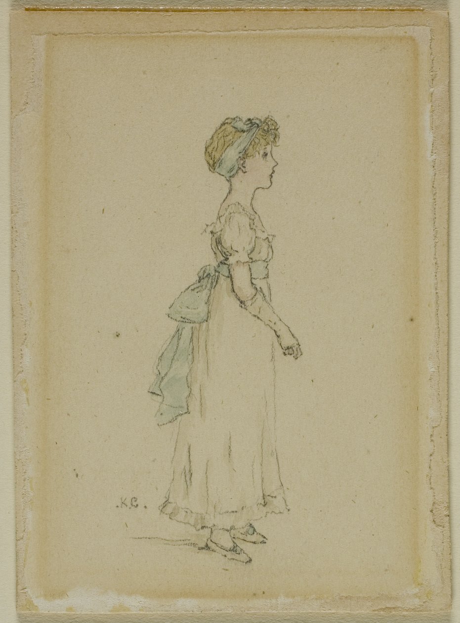 Joven con cintas azules de Kate Greenaway