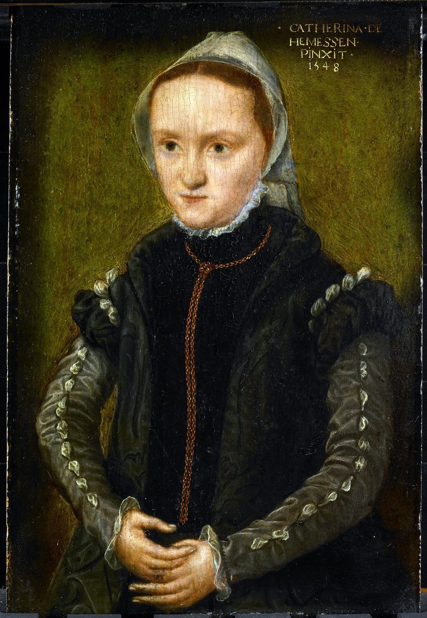 Retrato de una mujer, probablemente un autorretrato de Katharina van Hemessen