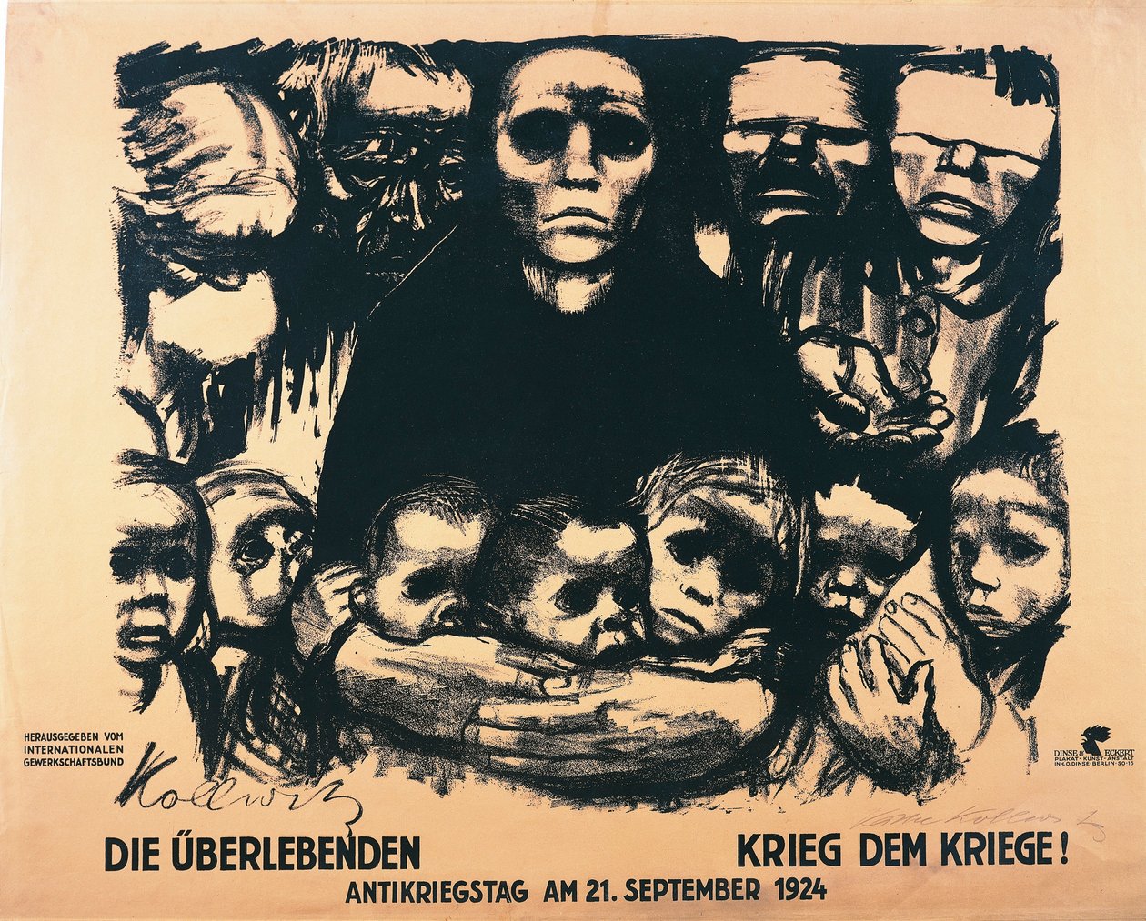 Cartel para el Día Antiguerra de Käthe Kollwitz