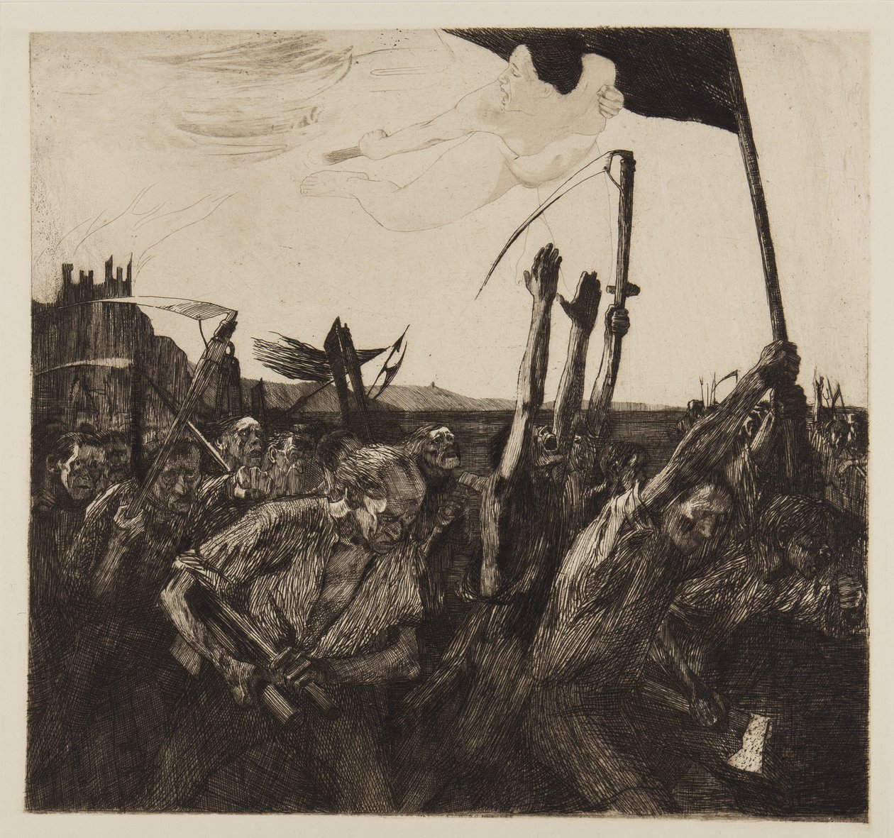 Levantamiento, 1899 de Käthe Kollwitz