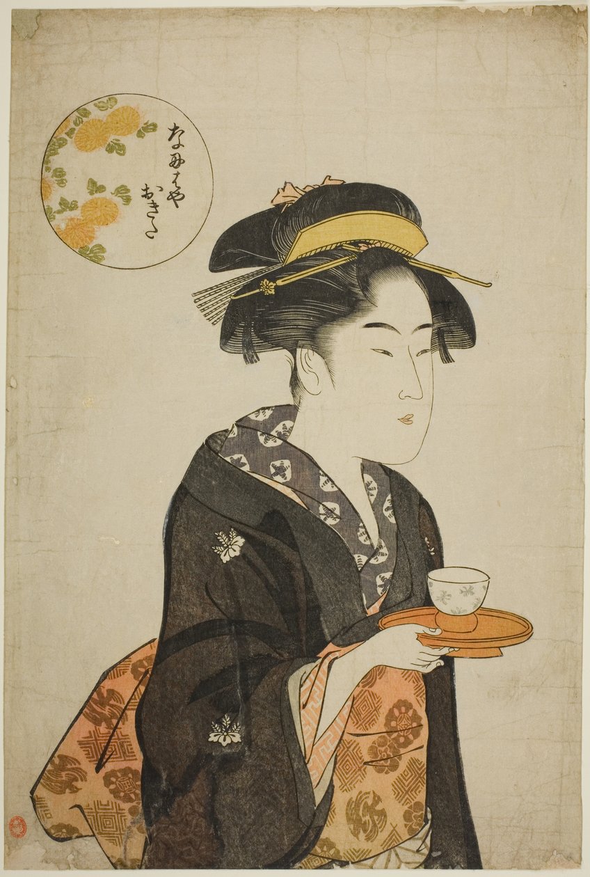 La camarera Okita del Naniwaya de Katsukawa Shuncho