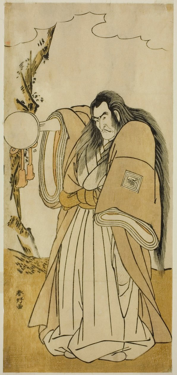 El actor Ichikawa Danzo IV como Shutokuin en la obra Tokimekuya O-Edo no Hatsuyuki, representada en el Teatro Morita en el undécimo mes de 1780. de Katsukawa Shunkо̄