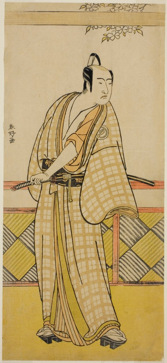 El actor Sawamura Sojuro III en un papel no identificado de Katsukawa Shunkо̄