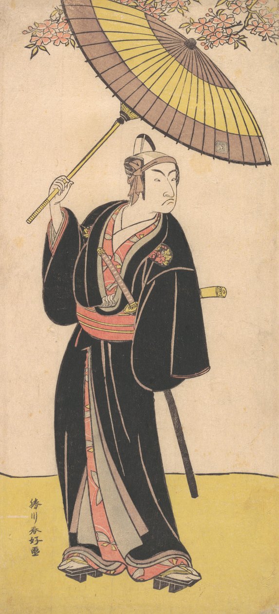 Ichikawa Monosuke III en el papel de Otokodate Sukeroku, ca. 1786 de Katsukawa Shunko