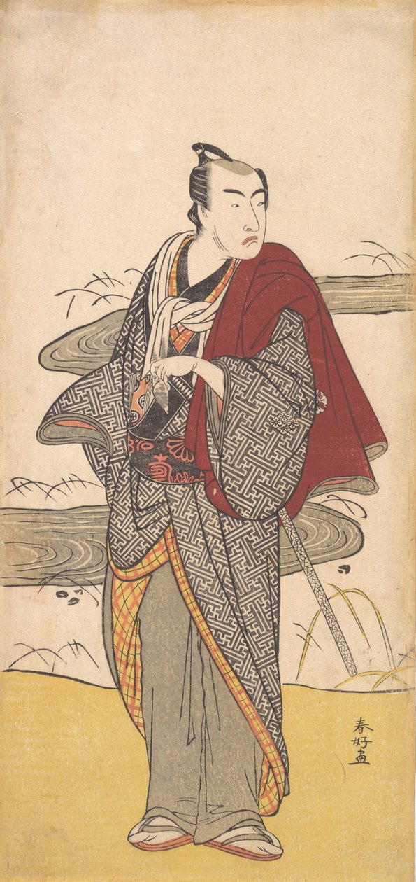 El actor Matsumoto Koshiro 4º como un hombre, ca. 1780 de Katsukawa Shunko