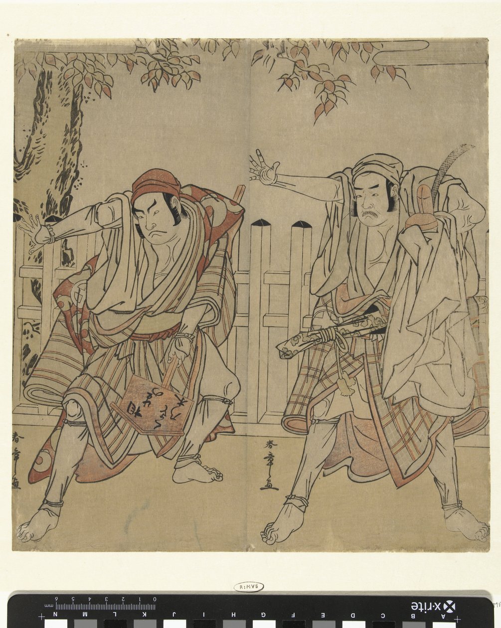 Actores Otani Hiroji III en Otani Tomoemon de Katsukawa Shunsho